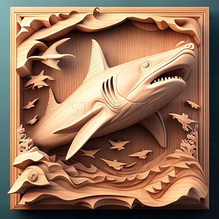 3D model Carcharhinus fitzroyensis (STL)